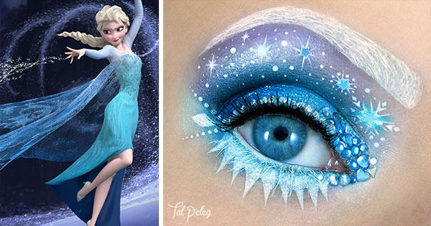 مكياج عيون مستوحي من فيلم Frozen من Tal Peleg