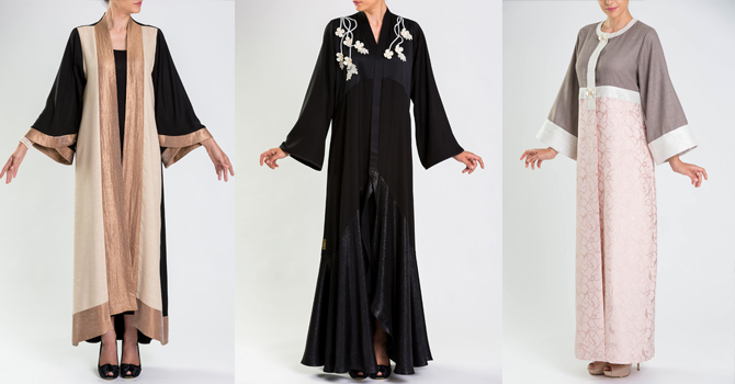 عبايات عفة بحبات اللؤلؤ لعطلات 2015