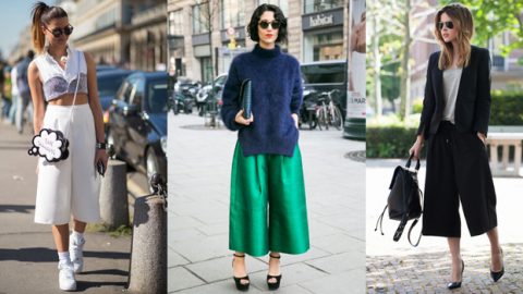 كيف ترتدي صيحة السروال culottes ربيع 2015 ؟