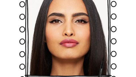 رسمة عيون قطة بسيطة باستخدام أي لاينر master precise ink pen eyeliner