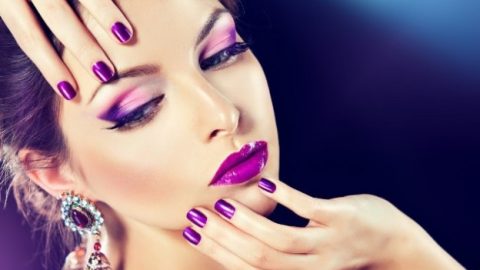 أحمر شفاه أرجواني ربيع 2015