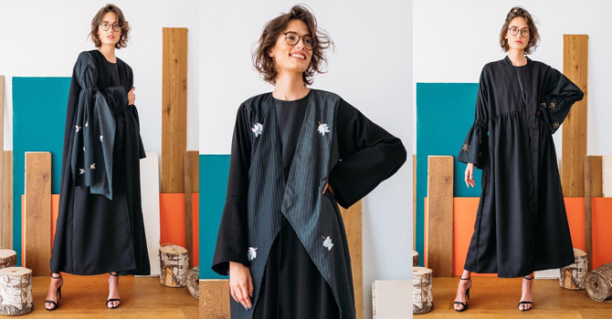 عبايات The Esthetics بلمسات ذكورية لإطلالة جريئة