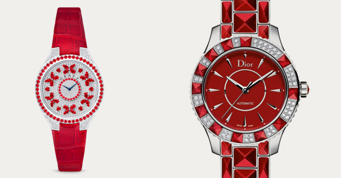 ساعات مرصعة بأحجار الياقوت لإطلالة ساحرة في عيد العشاق