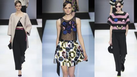 امرأة امبريو أرماني شتاء 2017 الكلاسكية بتفاصيل الديسكو