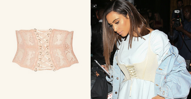 صرعة الكورسيه خيار كيم كارداشيان مع أزيائها العملية