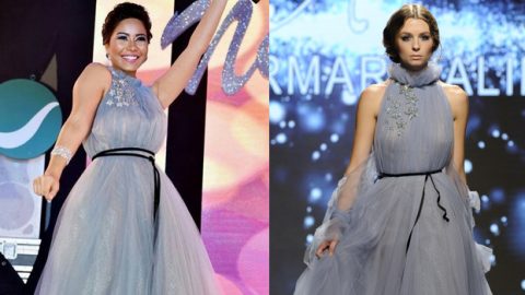 شيرين عبد الوهاب بإطلالة ناعمة من مرمر حليم