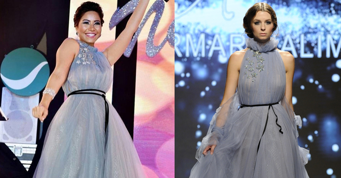 شيرين عبد الوهاب بإطلالة ناعمة من مرمر حليم