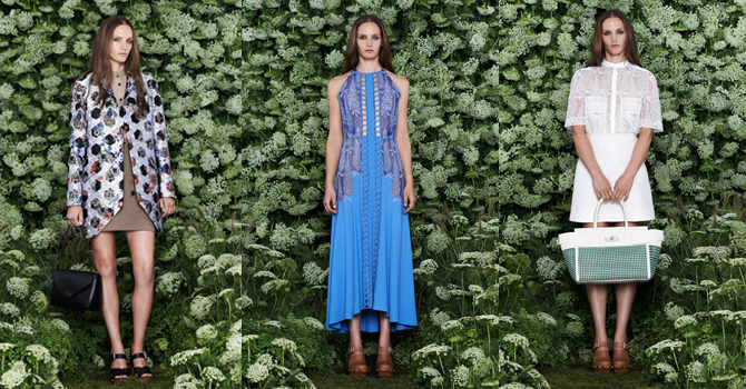 أسبوع لندن : تشكيلة مالبيري ربيع 2015 من الحدائق الأنجليزية