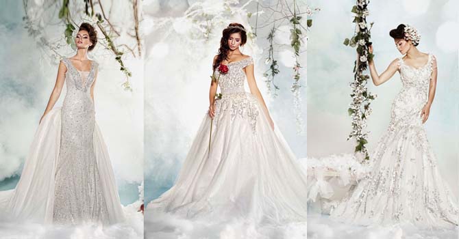 فساتين زفاف دار سارا ربيع 2014 …. بأجواء ملكية