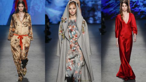 امرأة ألبيرتا فيريتي شتاء 2017 أكثر أناقة بملابس النوم