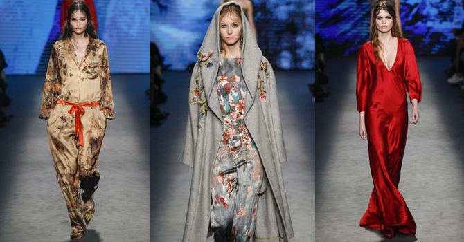 امرأة ألبيرتا فيريتي شتاء 2017 أكثر أناقة بملابس النوم