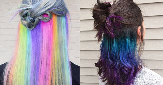 خصلات قوس قزح بديل جديد لصبغ الشعر