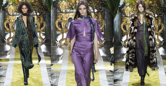 روبيرتو كافالي شتاء 2017 يعكس أجواء السبعينيات