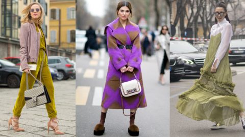 أناقة المرأة الإيطالية بأسبوع ميلانو للشارع شتاء 2017