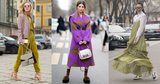 أناقة المرأة الإيطالية بأسبوع ميلانو للشارع شتاء 2017