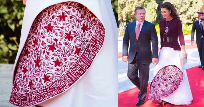 قصيدة تتوج إطلالة الملكة رانيا في عيد استقلال الأردن