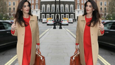 أمل كلوني تستعرض أناقتها من القرن الماضي