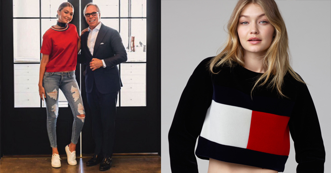 جيجي حديد سفيرة ومصممة لدار تومي هيلفيغر