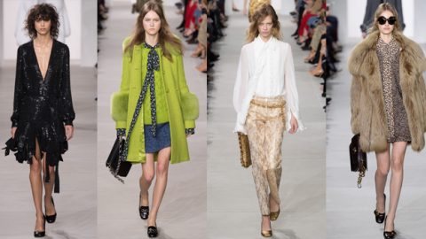 امرأة مايكل كورس شتاء 2017 تعكس أناقة الماضي