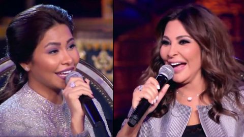 إليسا تقابل شيرين عبد الوهاب للمرة الأولى بعد خلافهما