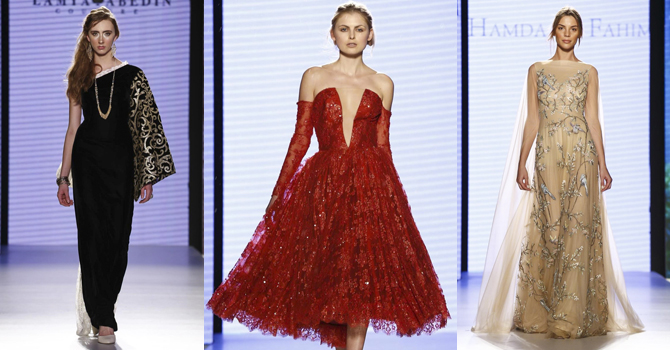 فساتين سهرة لفتت الأنظار في أسبوع الموضة العربي شتاء 2016