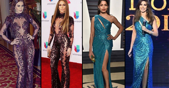 إطلالات اللبنانيات في الموريكس دور ارتدتها من قبل نجمات هوليوود