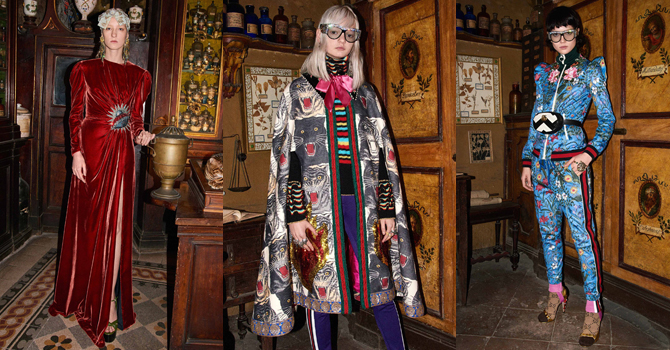 أزياء غوتشي ما قبل خريف 2017 تروي قصص أسطورية