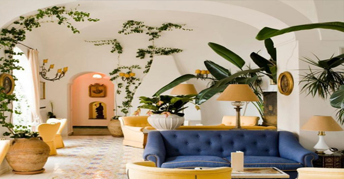 النحاس  والنباتات المتسلقة أحدث صيحات ديكور 2017