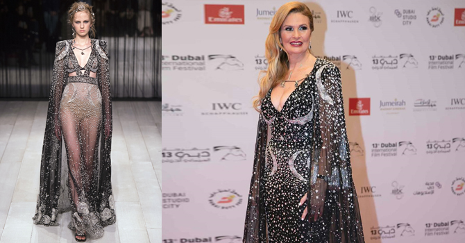 فستان يسرا الأجمل بحفل افتتاح مهرجان دبي وألكسندر ماكوين يبرأ هاني البحيري من سرقته
