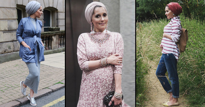 إطلالات دينا توكي في الحمل لجميع الأوقات