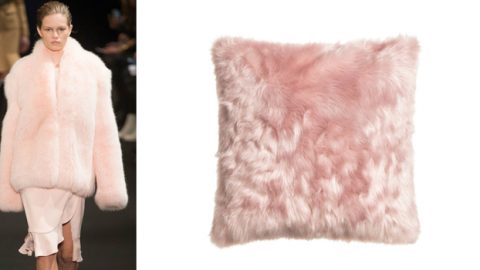 وسادتكِ الفرو على غرار معطفكِ المفضل
