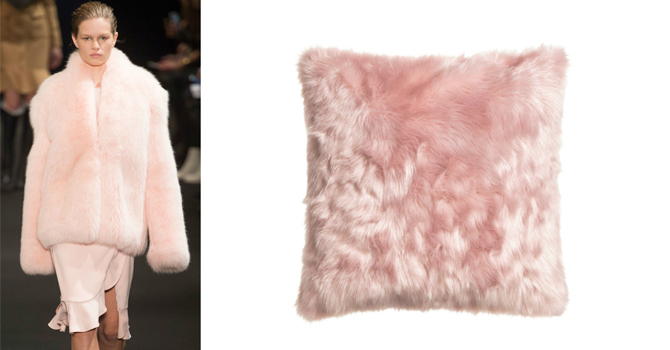 وسادتكِ الفرو على غرار معطفكِ المفضل