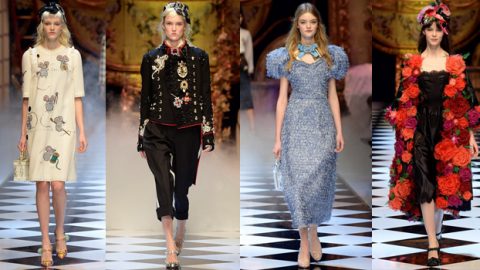 أزياء دولتشي أند غابانا شتاء 2017 تروي قصة سندريلا