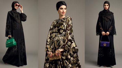 عبايات دولتشي أند غابانا ربيع 2017 بفخامة خليجية