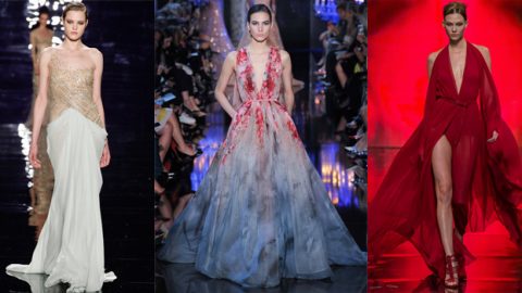 فساتين شيفون طويلة خريف 2014 لإطلالة ناعمة