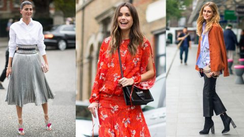 صيحات عالمية تتصدر موضة الشارع لأسبوع لندن ربيع 2017