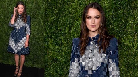 كيرا نايتلي بمعطف ثلاثي الأبعاد في حفل شانيل