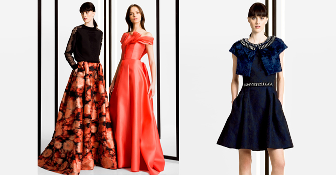 فساتين كارولينا هيريرا ما قبل خريف 2016 لحفلات الكوكتيل الراقية