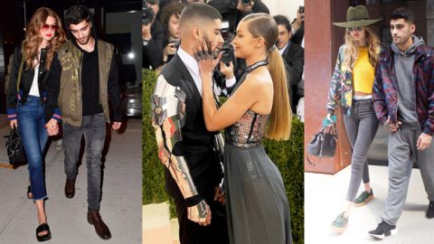 إطلالاتك مع شريكك على طريقة جيجي حديد وزين مالك