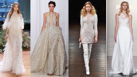 أسبوع نيويورك للعروس:  أبرز فساتين الزفاف الراقية خريف 2017