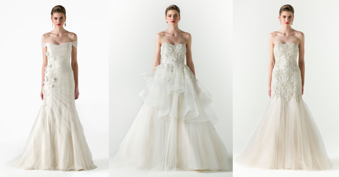 فساتين زفاف آن بارج ربيع 2015 لإطلالة كلاسيكية