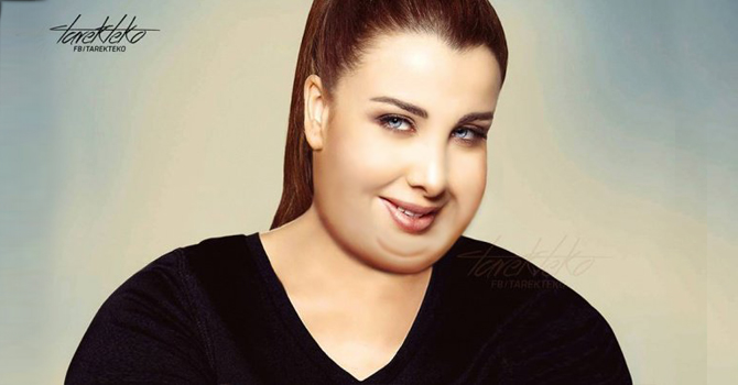 شكل النجوم عند إصابتهم بالسمنة