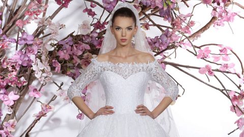 فساتين زفاف جورج حبيقة خريف 2015 تغمرها الورود