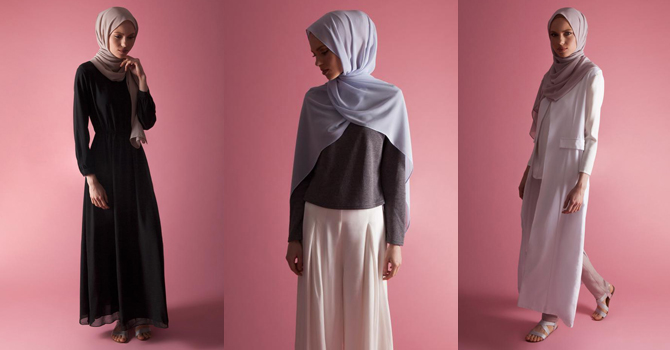 الأزياء الأنسب لقوام الكمثري بالحجاب من Inayah