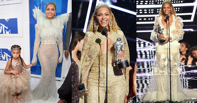 بيونسيه بـ 5 إطلالات مثالية في حفل الـ MTV