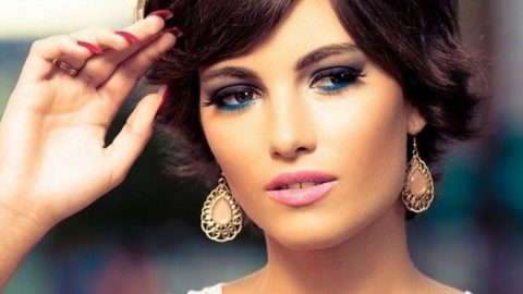 قصة شعر قصيرة مع غرة جانبية 2015