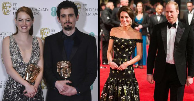 جوائز فيلم la la land وحضور الأمير ويليام حديث حفل BAFTA
