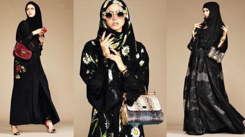 عبايات دولتشي أند غابانا 2016 تزينها الزهور الإيطالية