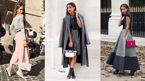 طرق تنسيق المدونة الإماراتية نادية حسن اللون الرمادي هذا الشتاء