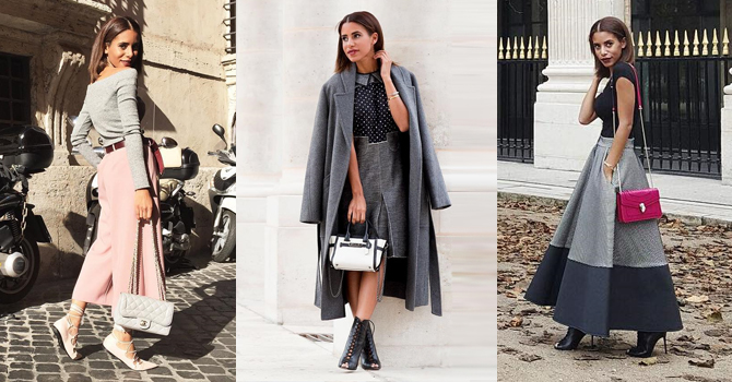 طرق تنسيق المدونة الإماراتية نادية حسن اللون الرمادي هذا الشتاء